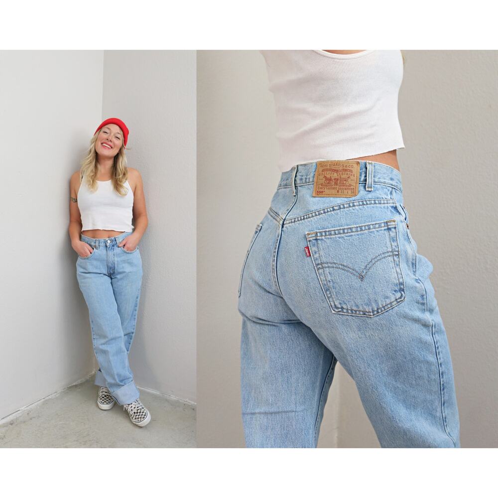 2000's Vintage Levi's 550 Relaxed Fit Jeans ~ Women's XS SM ~ 29" to 30" Waist